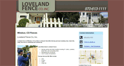 Desktop Screenshot of lovelandfence.com