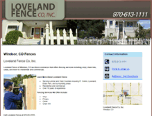 Tablet Screenshot of lovelandfence.com